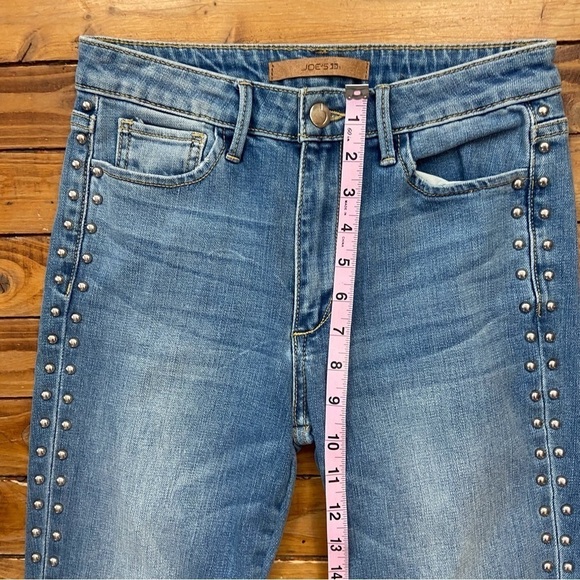 Joe’s jeans The Charlie High rise skinny studded stretchy size 25 light blue 25 - Picture 9 of 12